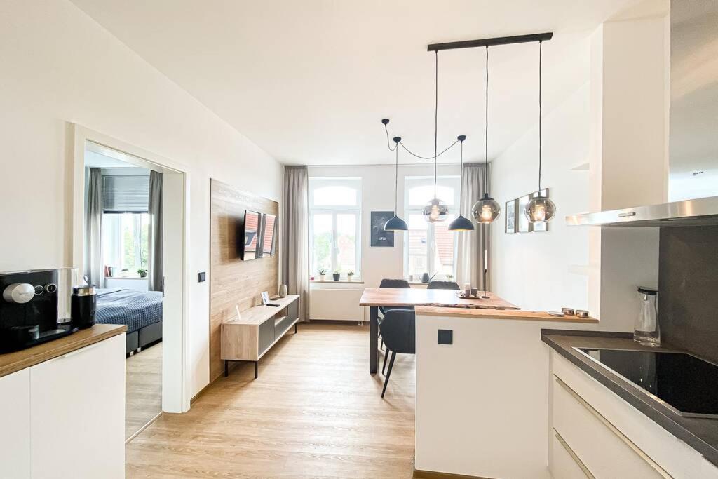 Luxus-Apartment In Leipzig Mit Privat-Parkplatz Eksteriør bilde