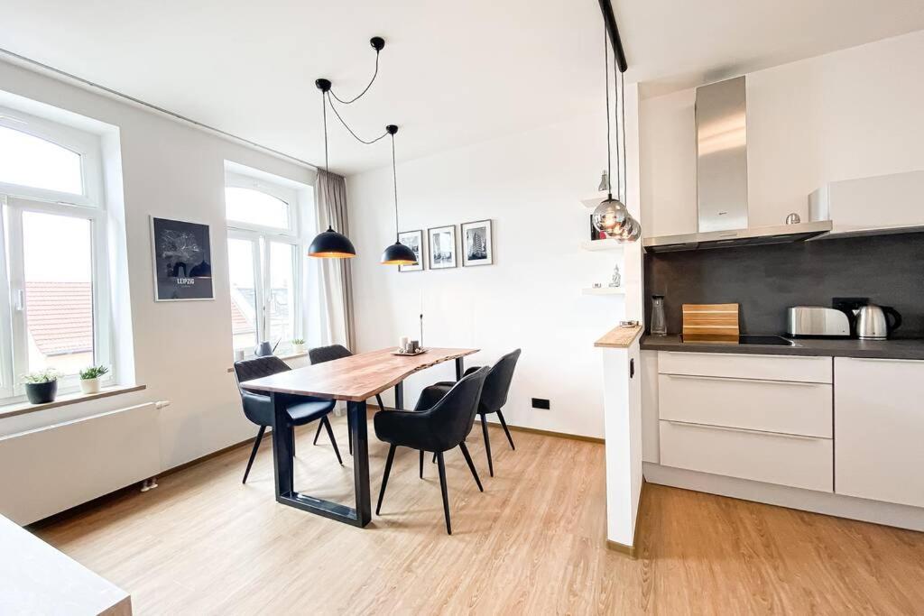 Luxus-Apartment In Leipzig Mit Privat-Parkplatz Eksteriør bilde