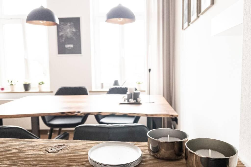 Luxus-Apartment In Leipzig Mit Privat-Parkplatz Eksteriør bilde