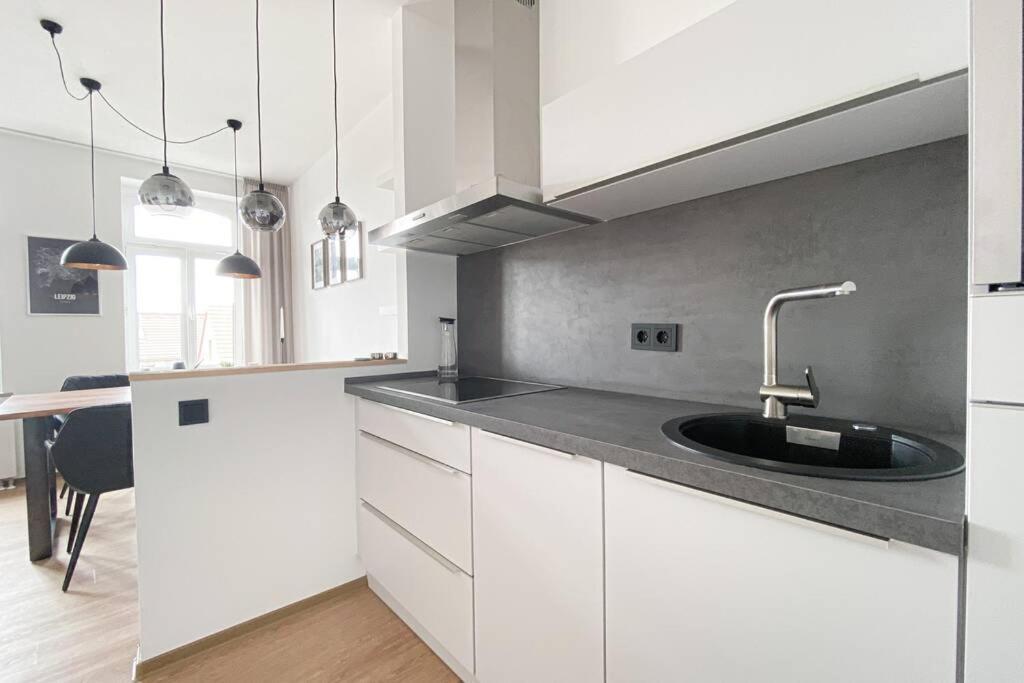 Luxus-Apartment In Leipzig Mit Privat-Parkplatz Eksteriør bilde